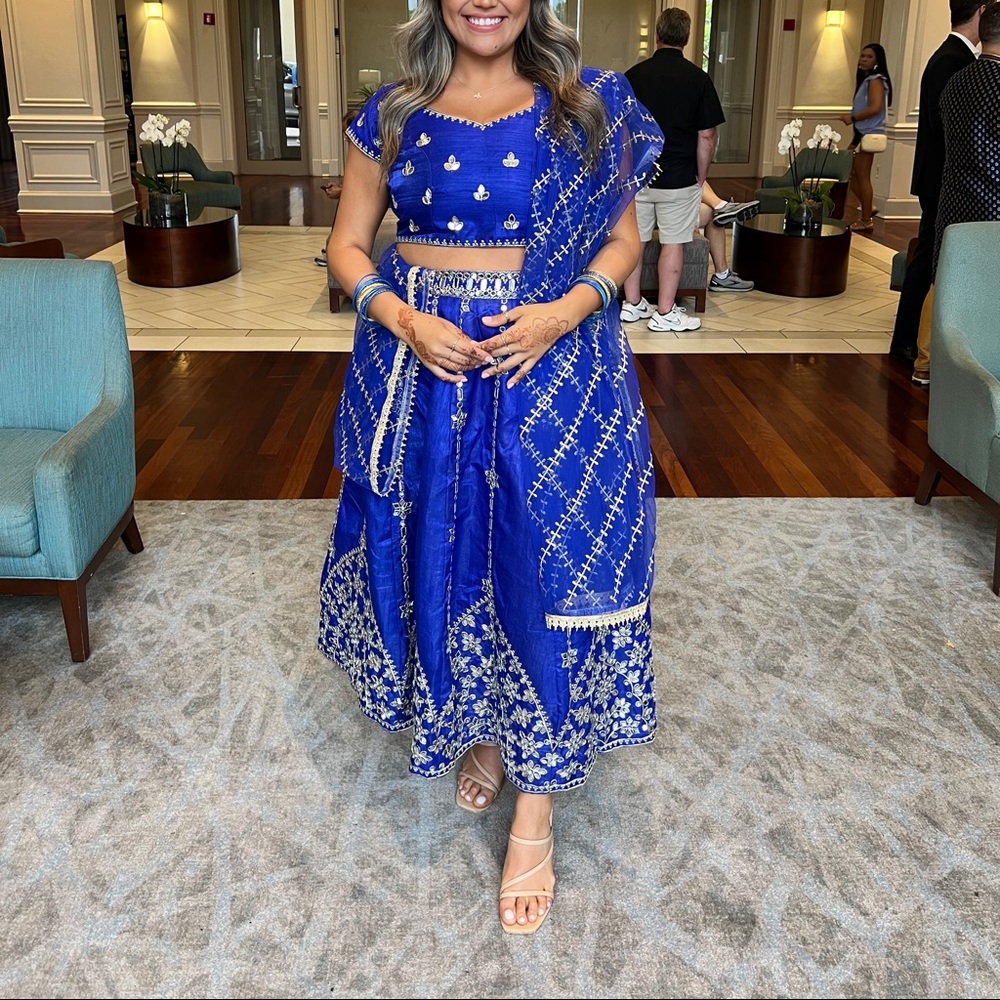 Royal Blue Lehenga